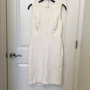 White Ann Taylor Midi Dress